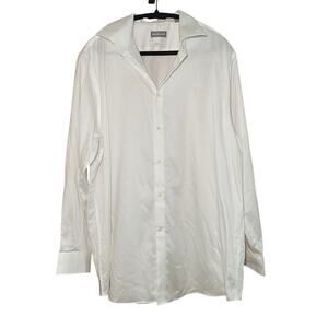 Michael Kors - Men's White Airsoft Stretch - Dress Shirt - Size XL